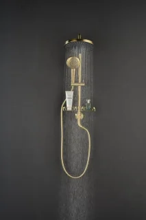 Douchesysteem opbouw 25 cm kop zilver