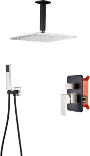 Douchesysteem Regendouche 16 inch Zwart