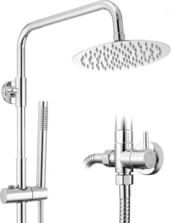 Douchesysteem regendouche set 200 mm chroom