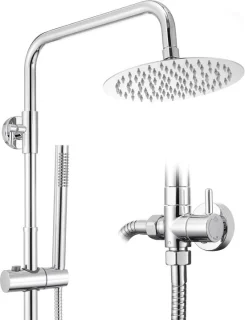 Douchesysteem regendouche set chroom 200 mm