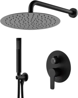 Douchesysteem Regendouche Set Mat Zwart