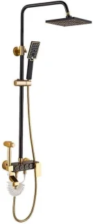 Douchesysteem regendouche set messing