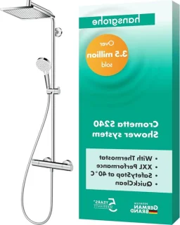 Douchesysteem regendouche set XXL hoofddouche chroom