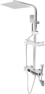Douchesysteem rvs regendouche set zilver
