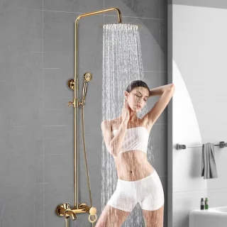 Douchesysteem Set - Goud