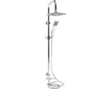 Douchesysteem set met handdouche 97 cm zilver