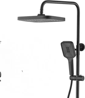 Douchesysteem set - regendouchekraan - chroom