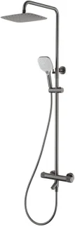 Douchesysteem thermostaat 305 x 203 cm loodgrijs