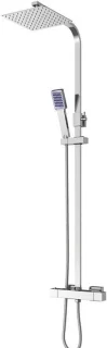 Douchesysteem thermostaat met regendouche 30 cm, chroom