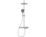 Douchesysteem thermostaat met regendouche en LED-verlichting, 240 mm kop, chroom