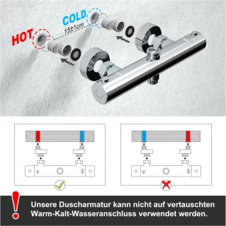 Douchesysteem thermostaatkraan