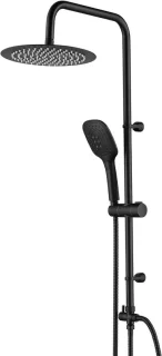 Douchesysteem zonder regendouche set 25 cm mat zwart