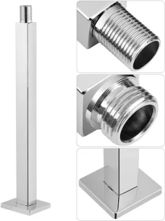 Doucheverlengarm vierkant 30 cm wandmontage