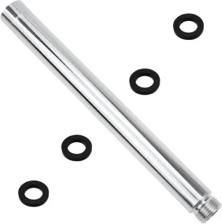 Doucheverlenging riser - 22,5 cm - roestvrij staal - zilver
