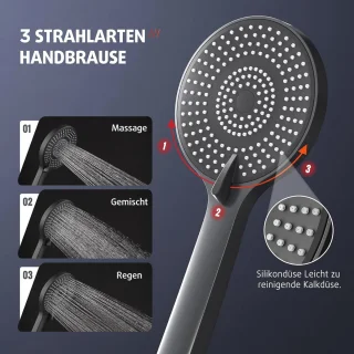 Douchezuil zwart