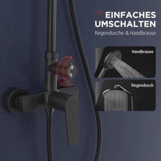Douchezuil zwart
