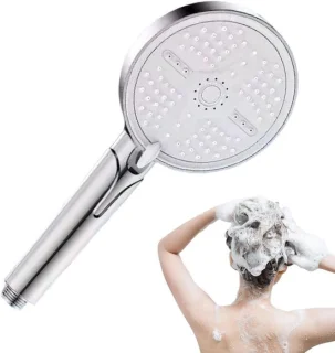 Drukdouche Handdouche 28x13 cm Zilver
