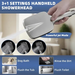 Dubbele Regendouche met Handdouche 12 inch