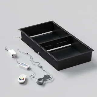 Dubbele Wanddouche 60 x 30 cm
