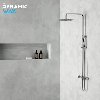 Dynamic Way RVS regendoucheset 300mm chroom