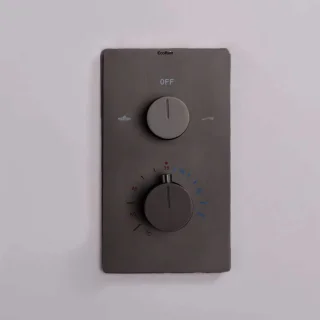 EcoRain© Mia Inbouw Regendoucheset met Thermostaatkraan 30 cm Vierkant Zwart