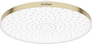 De EcoRain Regendouchekop 25 cm Rond Geborsteld Goud in één oogopslag
