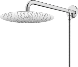 EcoRain© regendouchekop Tyler 20 cm rond met slang en douchearm, chroom