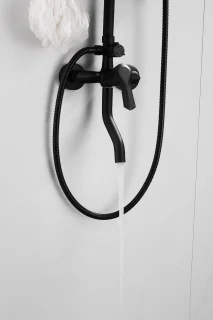Edmondo Opbouw Doucheset type 6045 Mat Zwart