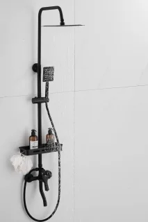 Edmondo Opbouw Doucheset type 6045 Mat Zwart