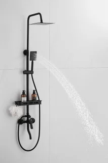 Edmondo Opbouw Doucheset type 6045 Mat Zwart