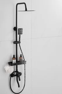Edmondo Opbouw Doucheset type 6045 Mat Zwart