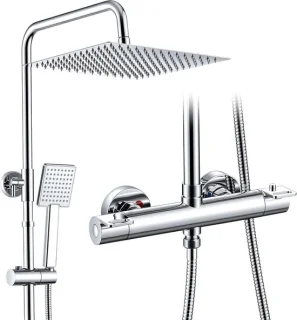 EigenMerk Thermostatische Regendoucheset