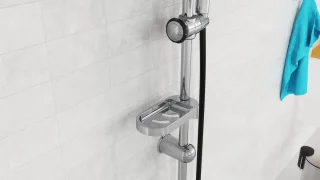 EISL DUSCHTRAUM Hoofddouche set Chroom-Zwart