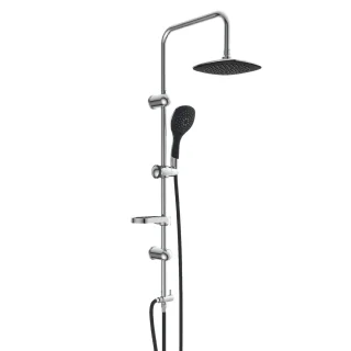 EISL DUSCHTRAUM Hoofddouche set Chroom-Zwart