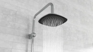 EISL DUSCHTRAUM Hoofddouche set Chroom-Zwart