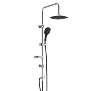 EISL DUSCHTRAUM Hoofddouche set Chroom-Zwart