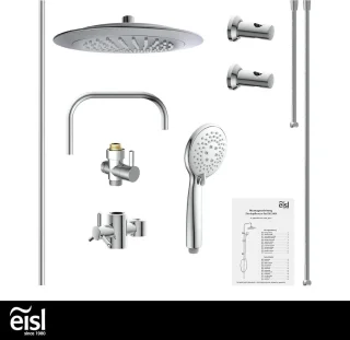 EISL DX12009 doucheset chroom regendouche zonder boren