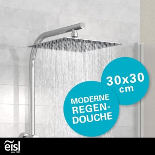 EISL EASY DELUXE doucheset 2-in-1 roestvrij staal 300x300 mm