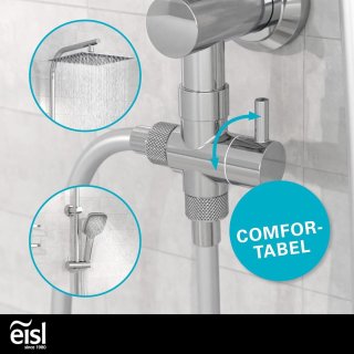 EISL EASY DELUXE doucheset 2-in-1 roestvrij staal 300x300 mm
