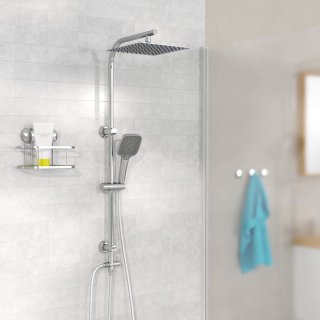 EISL EASY DELUXE doucheset 2-in-1 roestvrij staal 300x300 mm