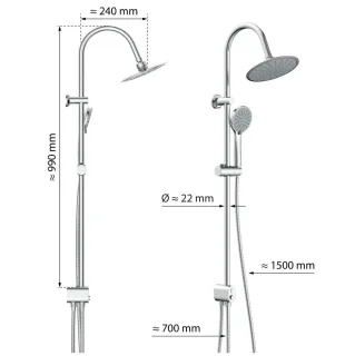 Eisl Easy Rain regendoucheset