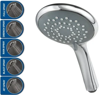 Elektrische Douche 8.5 kW Geborsteld Staal