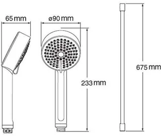 Elektrische douche Chroom