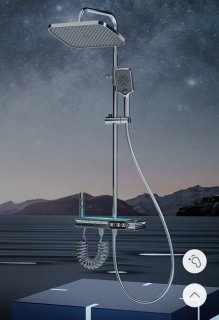 De Elydro Luxe Regendouche Thermostaatkraan Mat Zwart in één oogopslag