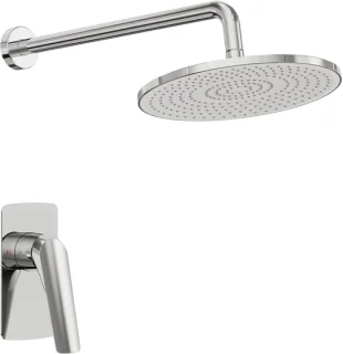 EVERSTEIN regendoucheset chroom, inbouw, drukbalans