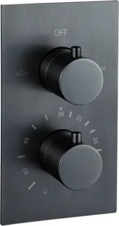 Fortifura Calvi Inbouw Regendoucheset Gunmetal PVD