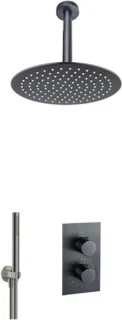 Fortifura Calvi Inbouw Regendoucheset Gunmetal PVD