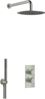 Fortifura Calvi Inbouw Regendoucheset Gunmetal PVD