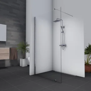 Fortifura Calvi Inbouw Regendoucheset Gunmetal PVD