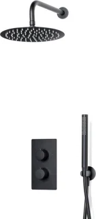 Fortifura Calvi Inbouw Regendoucheset Mat Zwart